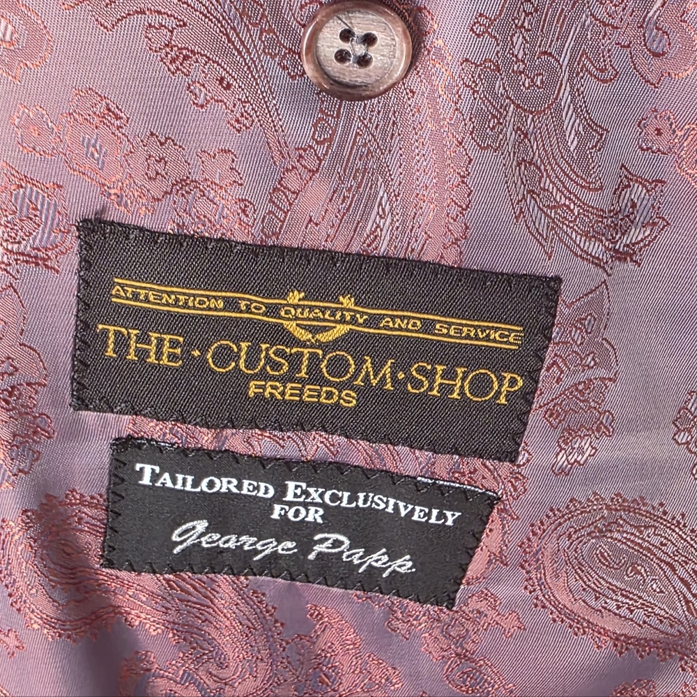 Coppley Loro Piana 50R Modern Contemporary Luxury Preppy Red Windowpane Blazer - Picture 4 of 16